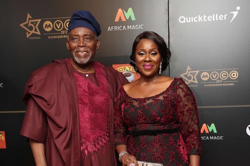 Joke Silva Celebrates Husband, Olu Jacobs birthday @ 82