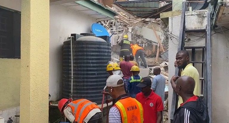 Rescue efforts currently ongoing at Abuja building collapse site