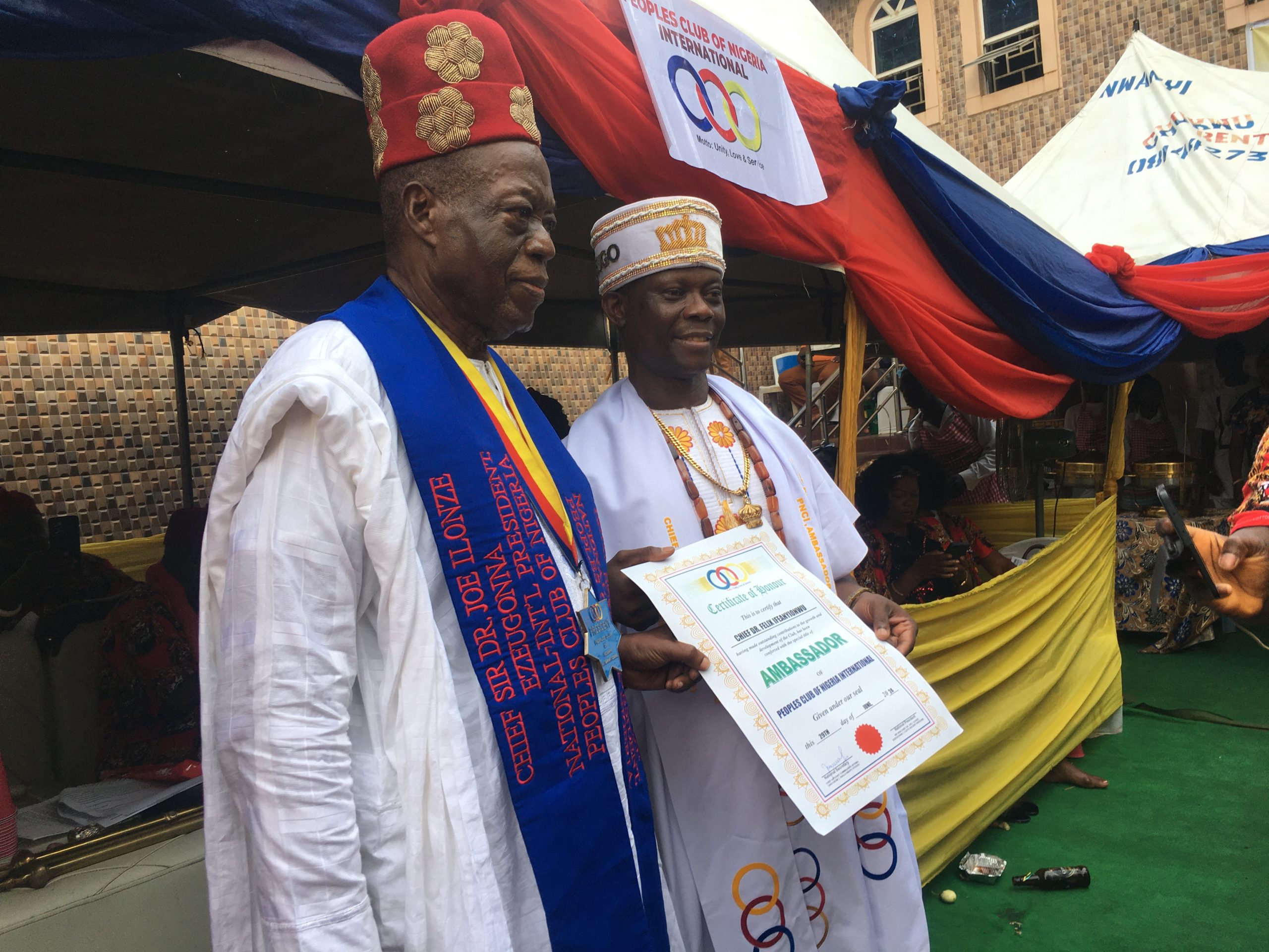 Business Mogul Gets Ambassadorship Certificate From PCNI