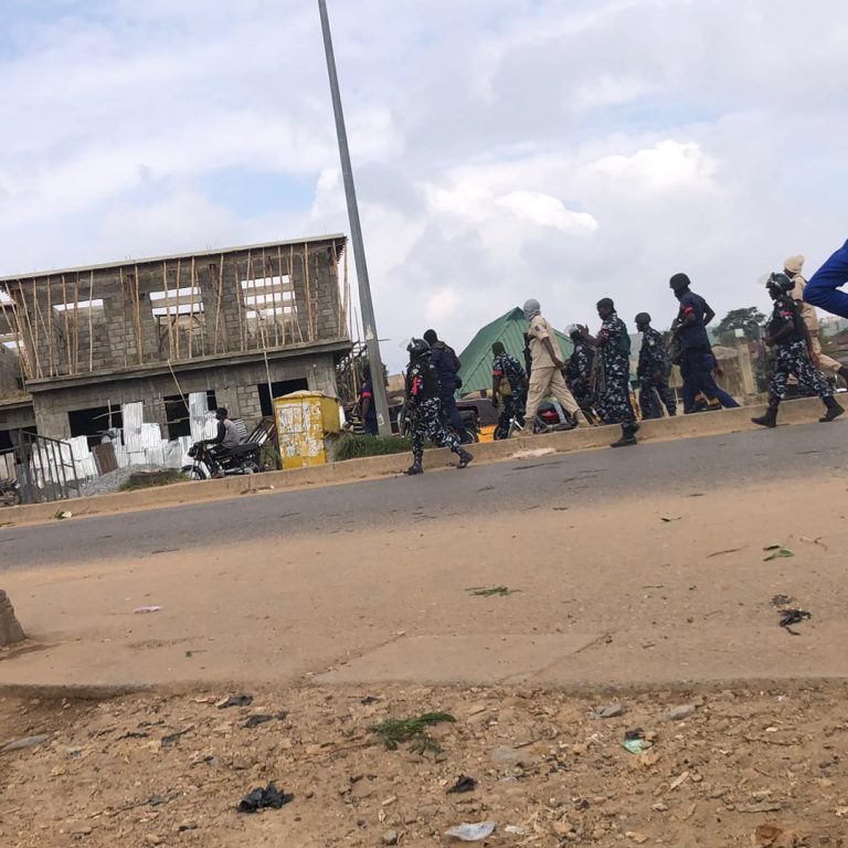 JUST IN: Security operatives disperse protesters in Abuja, arrest three